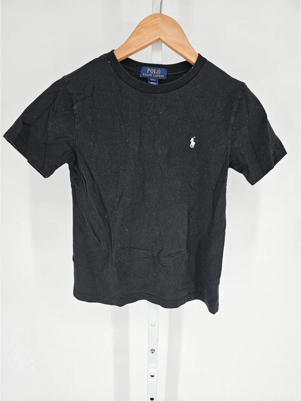 Polo Ralph Lauren Boys Sz S (8) Short Sleeve Classic T Shirt Black White